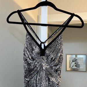 Express Monochrome Knit Dress